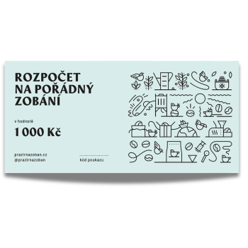 Dárkový poukaz na nákup kávy 1000,-