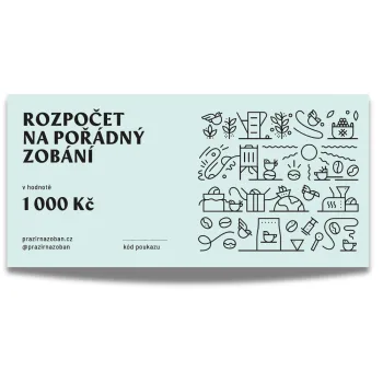 Dárkový poukaz na nákup kávy 1000,-